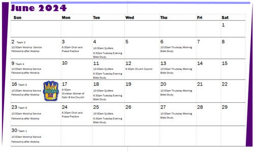 June Calendar(preview)